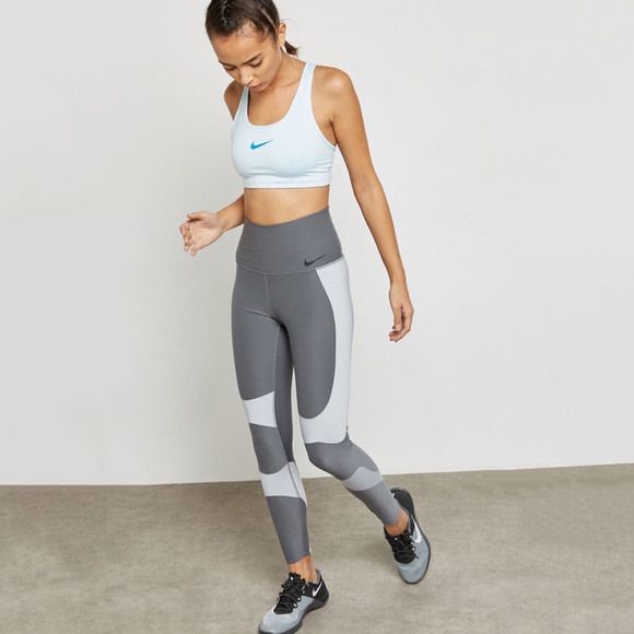 Nike Power Legend Gray High Rise Training Leggings - Picture 2 of 13